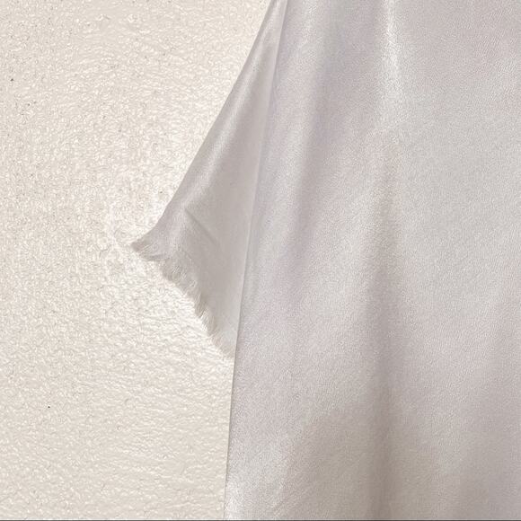 Tina & Jo Short Sleeve Kimono White Top Size Medium - Picture 5 of 14